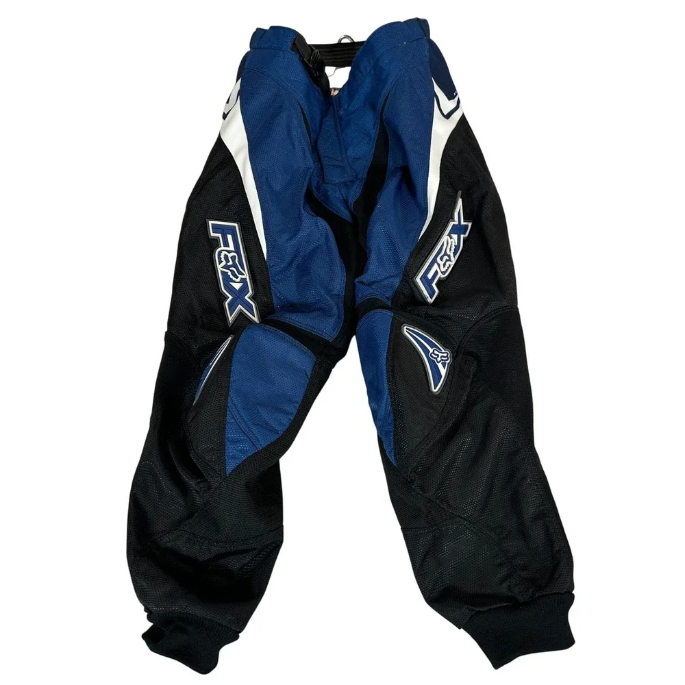Fox Racing 180 Youth Motocross Pants Blue Black Size 10 26 Waist MX Dirt Bike